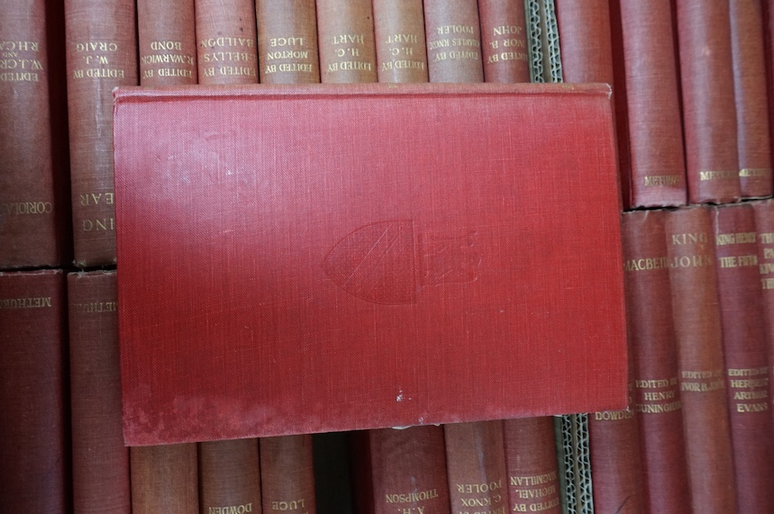 Shakespeare, William - The Works of Shakespeare (The Arden Shakespeare), 38 vols. (various editions). publisher's blind pictorial and gilt lettered cloth. Methuen & Co., 1904-26